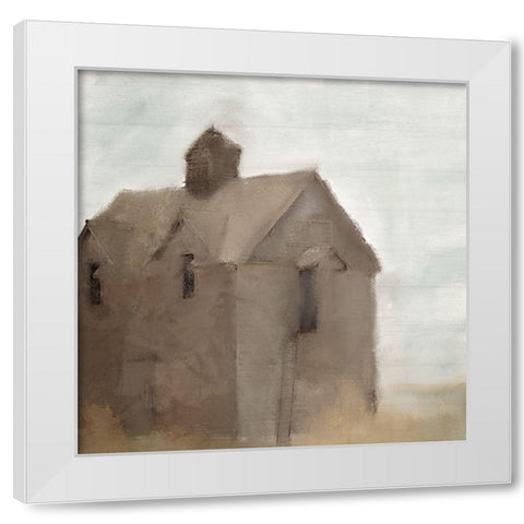 Old Farmhouse White Modern Wood Framed Art Print by Allen, Kimberly