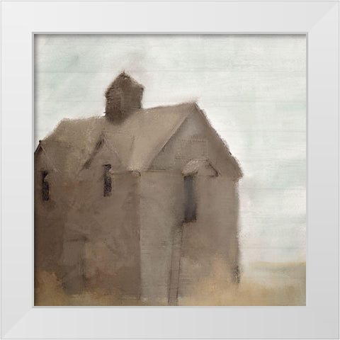 Old Farmhouse White Modern Wood Framed Art Print by Allen, Kimberly