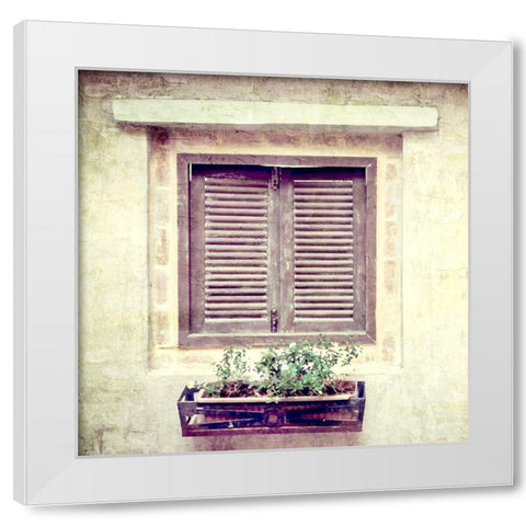 Window View White Modern Wood Framed Art Print by Allen, Kimberly