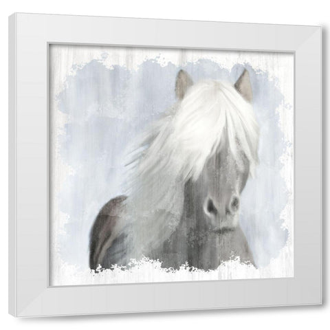 Mane White Modern Wood Framed Art Print by Allen, Kimberly