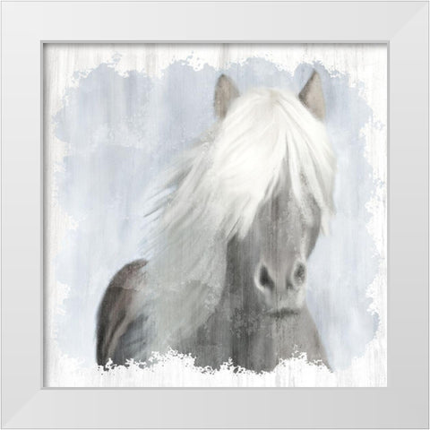 Mane White Modern Wood Framed Art Print by Allen, Kimberly