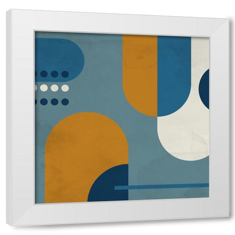 In Blue 1 White Modern Wood Framed Art Print by Allen, Kimberly