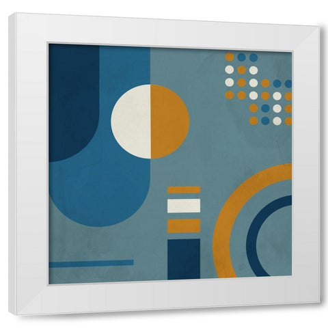 In Blue 2 White Modern Wood Framed Art Print by Allen, Kimberly
