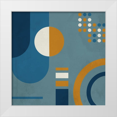 In Blue 2 White Modern Wood Framed Art Print by Allen, Kimberly