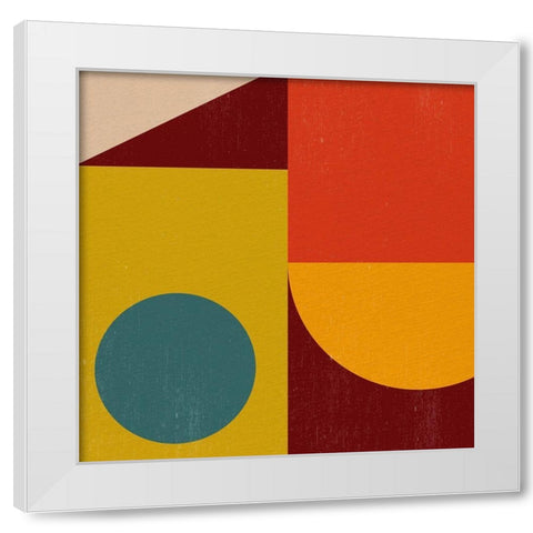 Shape 1 White Modern Wood Framed Art Print by Allen, Kimberly