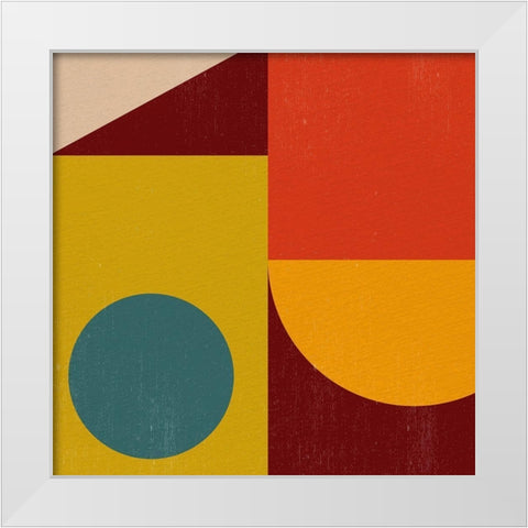 Shape 1 White Modern Wood Framed Art Print by Allen, Kimberly