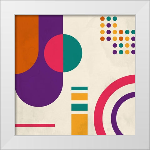 Brights 2 White Modern Wood Framed Art Print by Allen, Kimberly