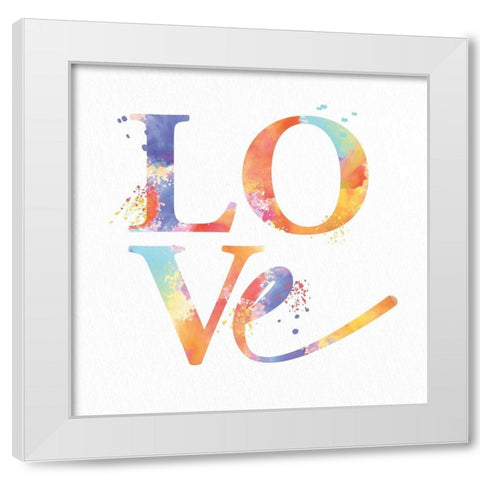 Eat 3 White Modern Wood Framed Art Print by Allen, Kimberly