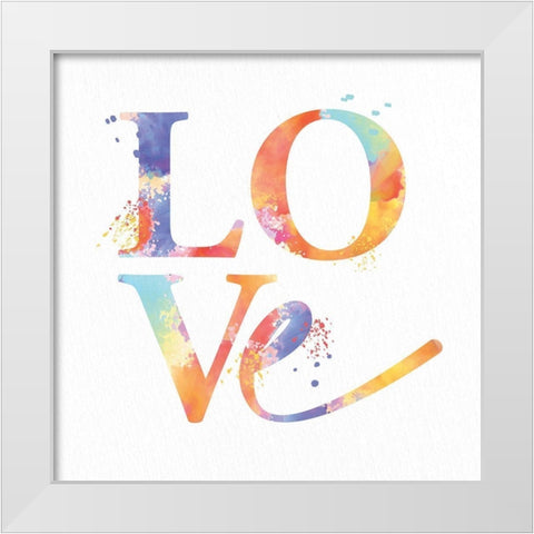 Eat 3 White Modern Wood Framed Art Print by Allen, Kimberly