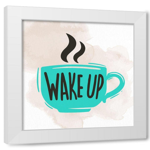 Wake Up 1 White Modern Wood Framed Art Print by Allen, Kimberly