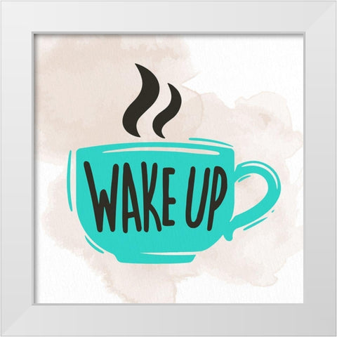 Wake Up 1 White Modern Wood Framed Art Print by Allen, Kimberly