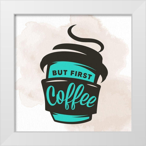 Wake Up 2 White Modern Wood Framed Art Print by Allen, Kimberly