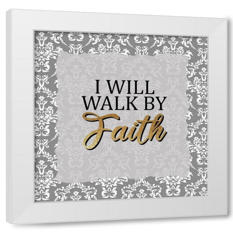 Walk 2 White Modern Wood Framed Art Print by Allen, Kimberly