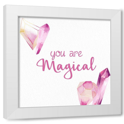 Magical Unicorn 3 V2 White Modern Wood Framed Art Print by Allen, Kimberly