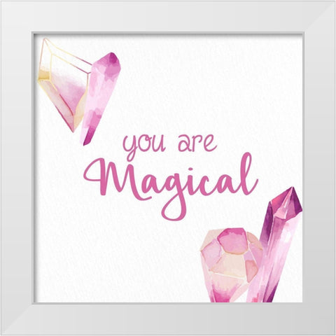 Magical Unicorn 3 V2 White Modern Wood Framed Art Print by Allen, Kimberly