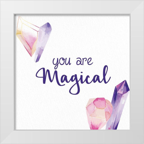 Magical Unicorn 3 White Modern Wood Framed Art Print by Allen, Kimberly