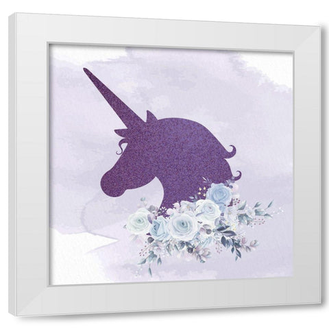 Magical Unicorn 5 White Modern Wood Framed Art Print by Allen, Kimberly