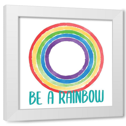 Rainbow Brave 2 White Modern Wood Framed Art Print by Allen, Kimberly