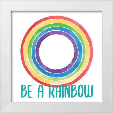 Rainbow Brave 2 White Modern Wood Framed Art Print by Allen, Kimberly