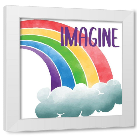 Rainbow Brave 3 White Modern Wood Framed Art Print by Allen, Kimberly