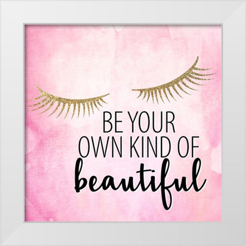 Hello Happy 3 White Modern Wood Framed Art Print by Allen, Kimberly