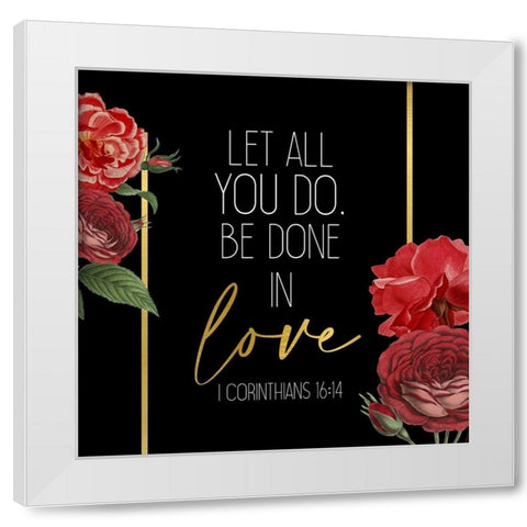 Loved 2 White Modern Wood Framed Art Print by Allen, Kimberly