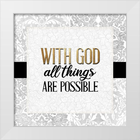 I Am 3 White Modern Wood Framed Art Print by Allen, Kimberly