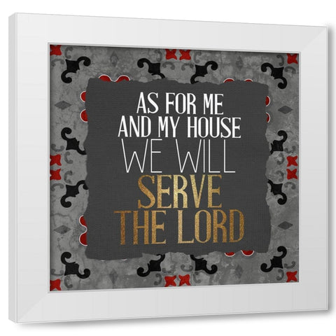 Serve 1 V2 White Modern Wood Framed Art Print by Allen, Kimberly