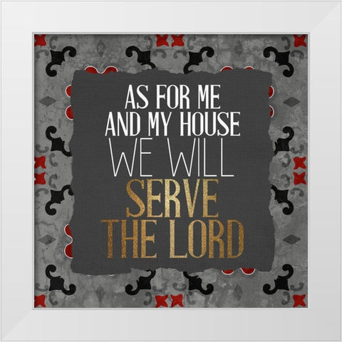 Serve 1 V2 White Modern Wood Framed Art Print by Allen, Kimberly