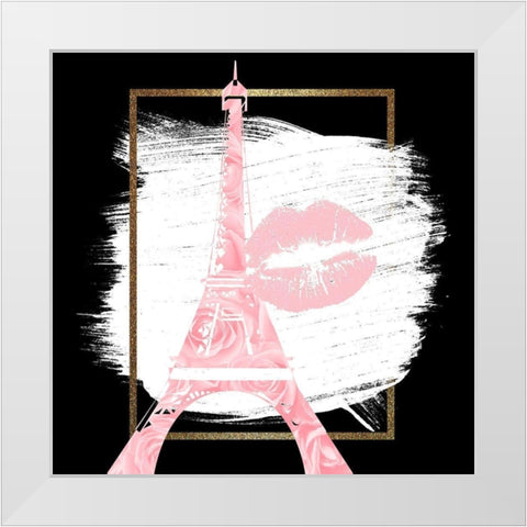 Roses 2 V2 White Modern Wood Framed Art Print by Allen, Kimberly