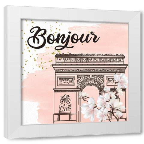 Magnolia Paris 2 White Modern Wood Framed Art Print by Allen, Kimberly