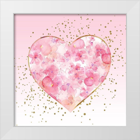 Let Go 3 White Modern Wood Framed Art Print by Allen, Kimberly