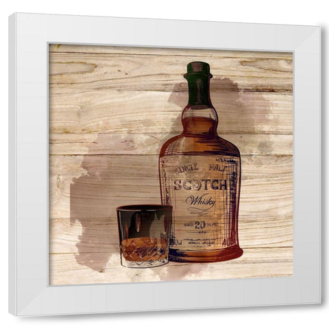 Whiskey 2 White Modern Wood Framed Art Print by Allen, Kimberly