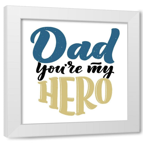 Hero White Modern Wood Framed Art Print by Allen, Kimberly