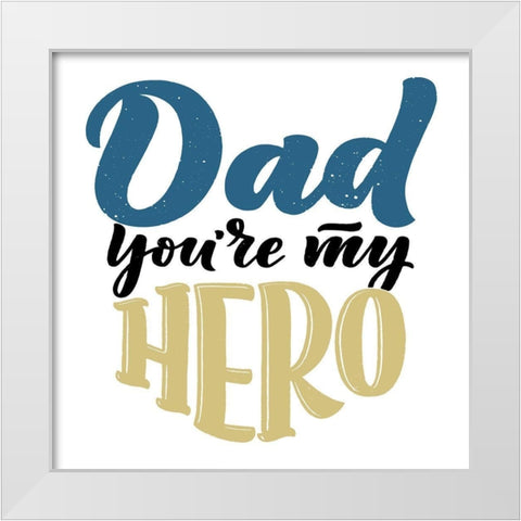 Hero White Modern Wood Framed Art Print by Allen, Kimberly