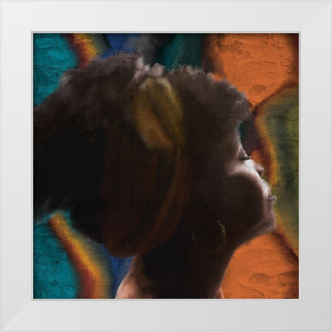 Renew White Modern Wood Framed Art Print by Allen, Kimberly