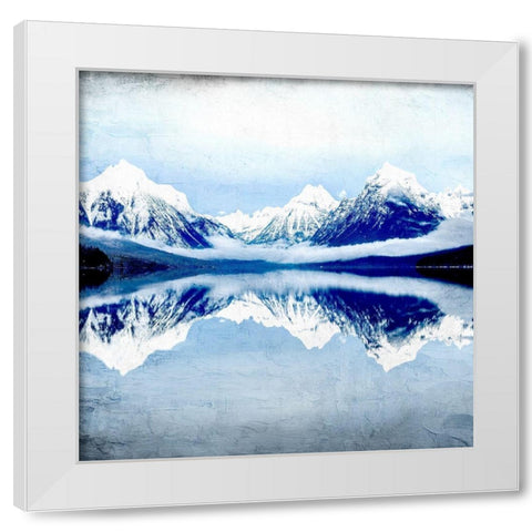Mountain Reflection White Modern Wood Framed Art Print by Allen, Kimberly