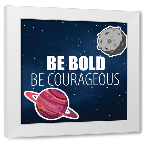 Space 3 White Modern Wood Framed Art Print by Allen, Kimberly