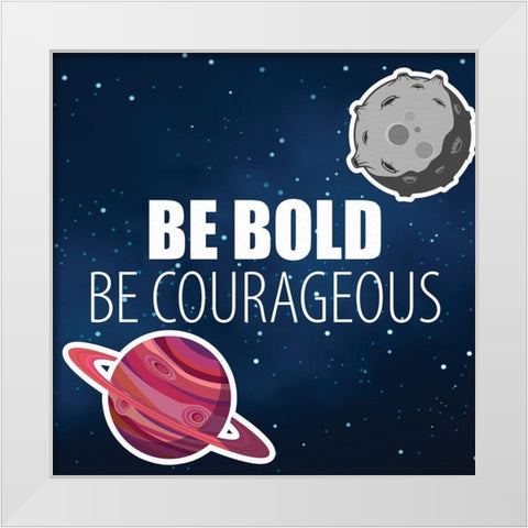 Space 3 White Modern Wood Framed Art Print by Allen, Kimberly