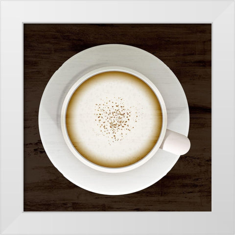 Coffee Time 3 White Modern Wood Framed Art Print by Allen, Kimberly