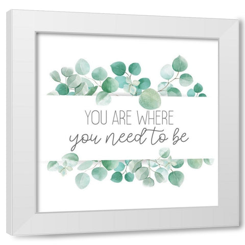 Eucalyptus Mood 1 White Modern Wood Framed Art Print by Allen, Kimberly