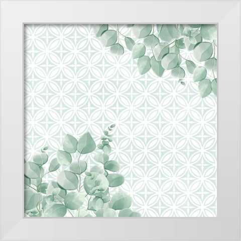 Eucalyptus Mood 7 White Modern Wood Framed Art Print by Allen, Kimberly