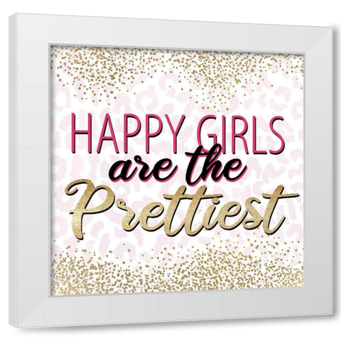 Believe Sparkle 4 White Modern Wood Framed Art Print by Allen, Kimberly