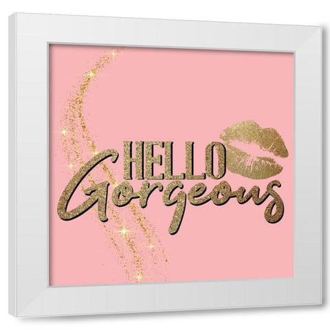 Love Glitter 1 White Modern Wood Framed Art Print by Allen, Kimberly