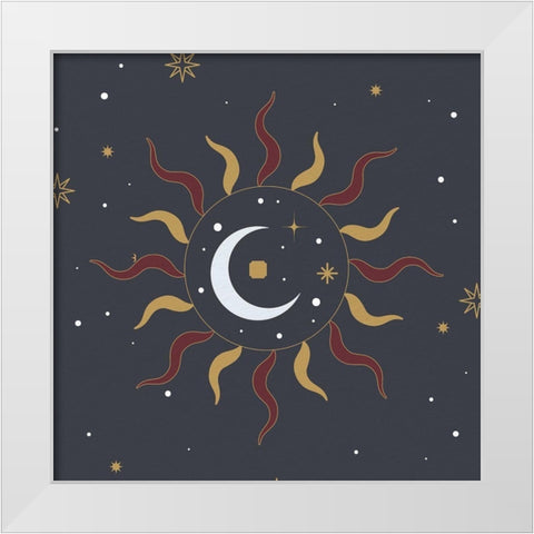 Mystic Blue 2 White Modern Wood Framed Art Print by Allen, Kimberly
