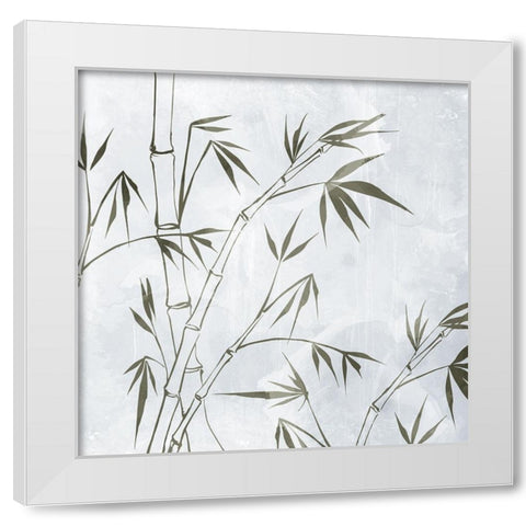 Bamboo 1 White Modern Wood Framed Art Print by Allen, Kimberly