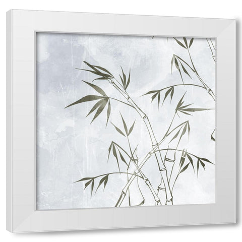 Bamboo 2 White Modern Wood Framed Art Print by Allen, Kimberly