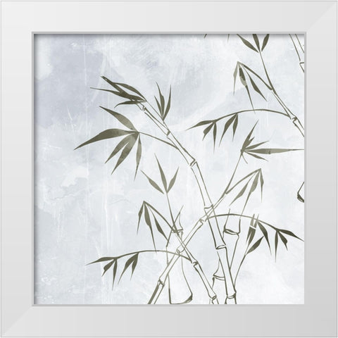 Bamboo 2 White Modern Wood Framed Art Print by Allen, Kimberly