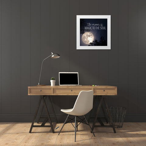 Magic Soul White Modern Wood Framed Art Print by Allen, Kimberly
