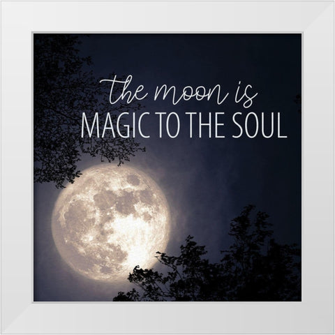 Magic Soul White Modern Wood Framed Art Print by Allen, Kimberly